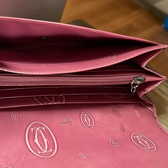 Authentic Cartier Pink Patent Wallet - Picture 10 of 16